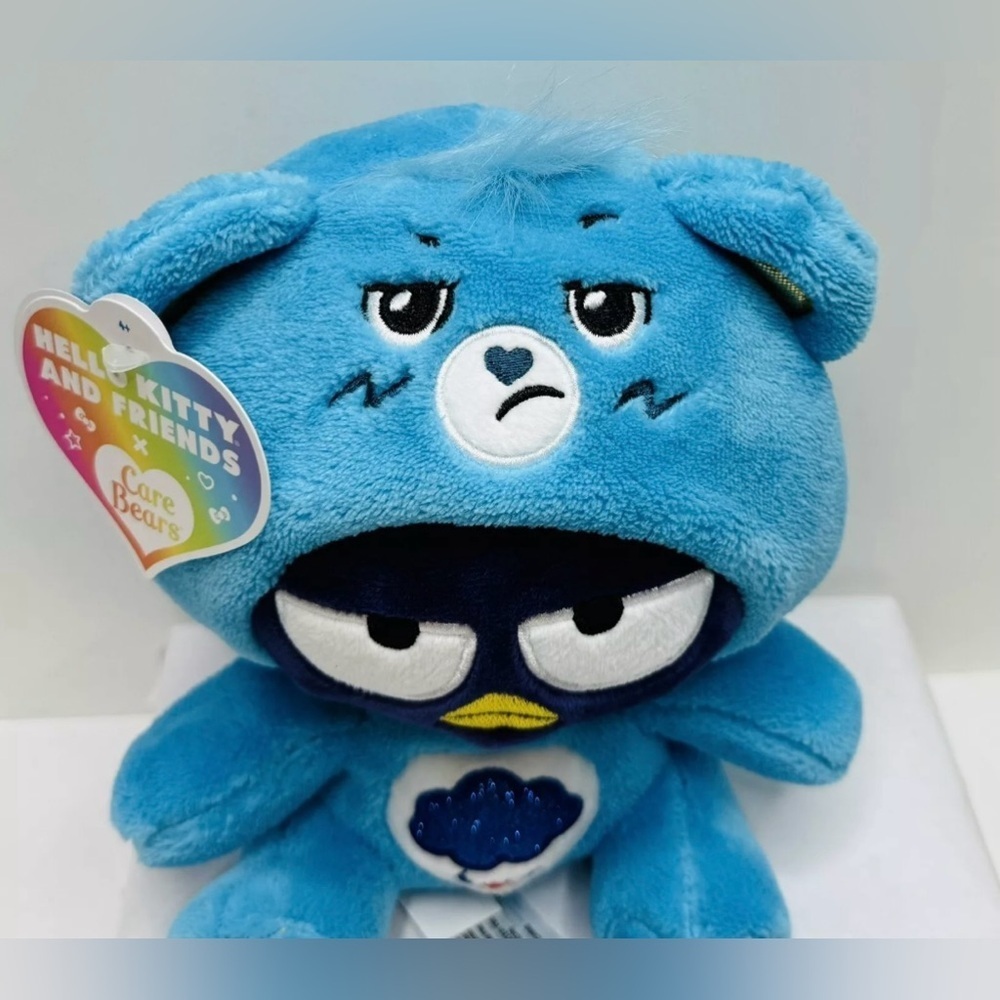 Sanrio Hello Kitty Care Bears‎ Badtz-Maru Dressed As Grumpy Bear 9" Plush - Picture 5 of 12